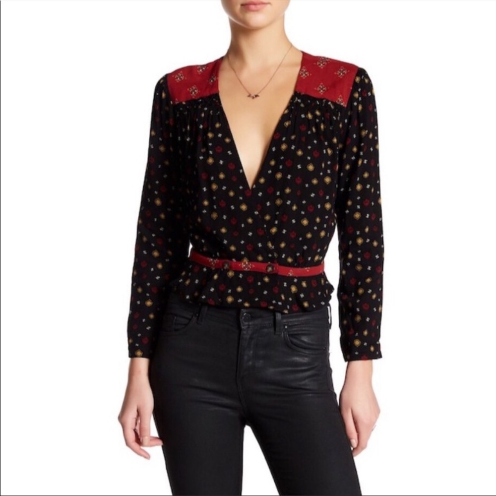 Free People | Women’s Where We Roam Long Sleeve Top Size Large